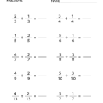 Printable Math Pages For 4th Graders