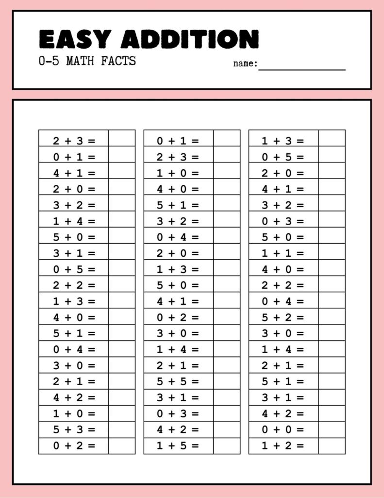 Printable Math Sheets Printable Math Sheets
