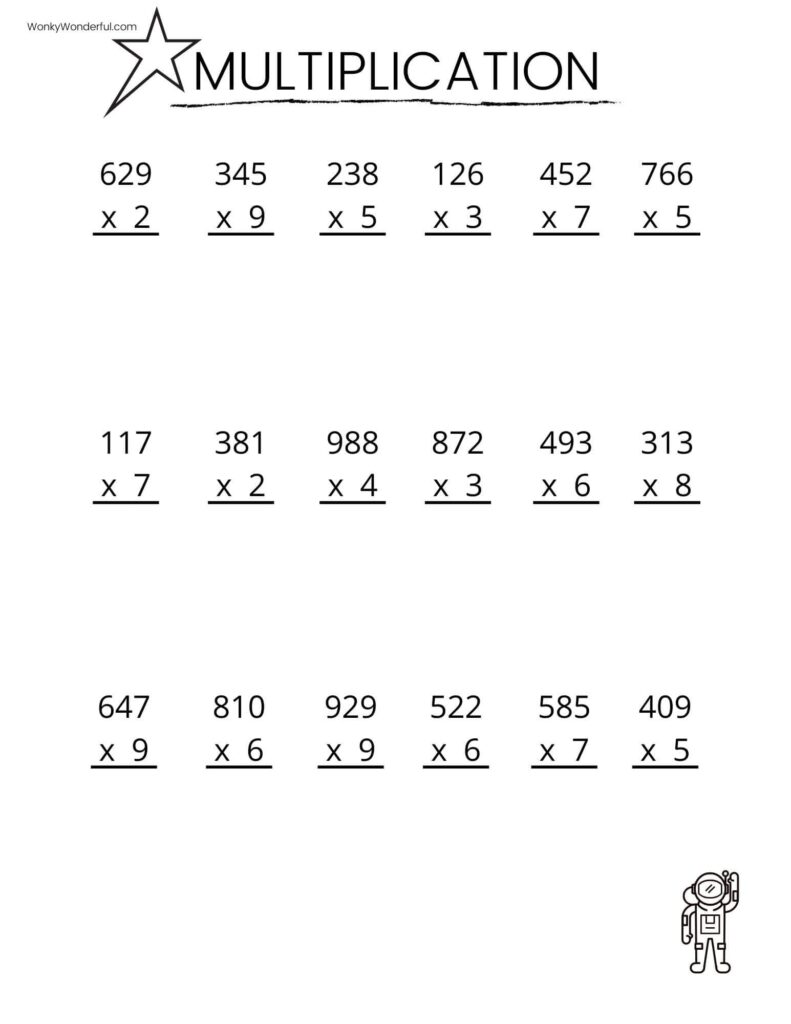 Printable Math Sheets For 5th Graders – printable multiplication worksheets Printable Math Sheets For 5th Graders - printable multiplication worksheets
