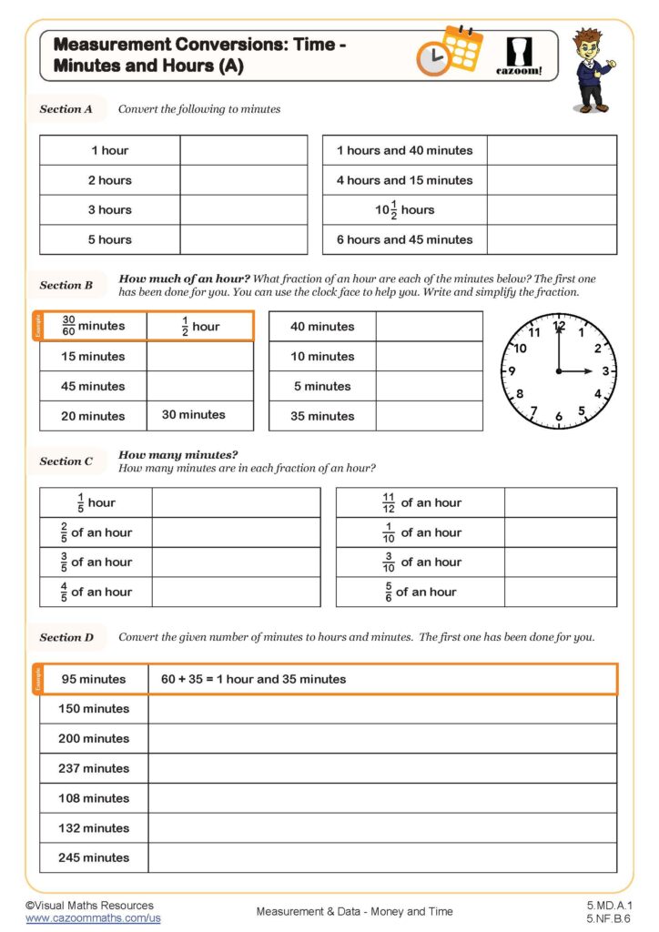 Printable Math Worksheets For 5th Grade