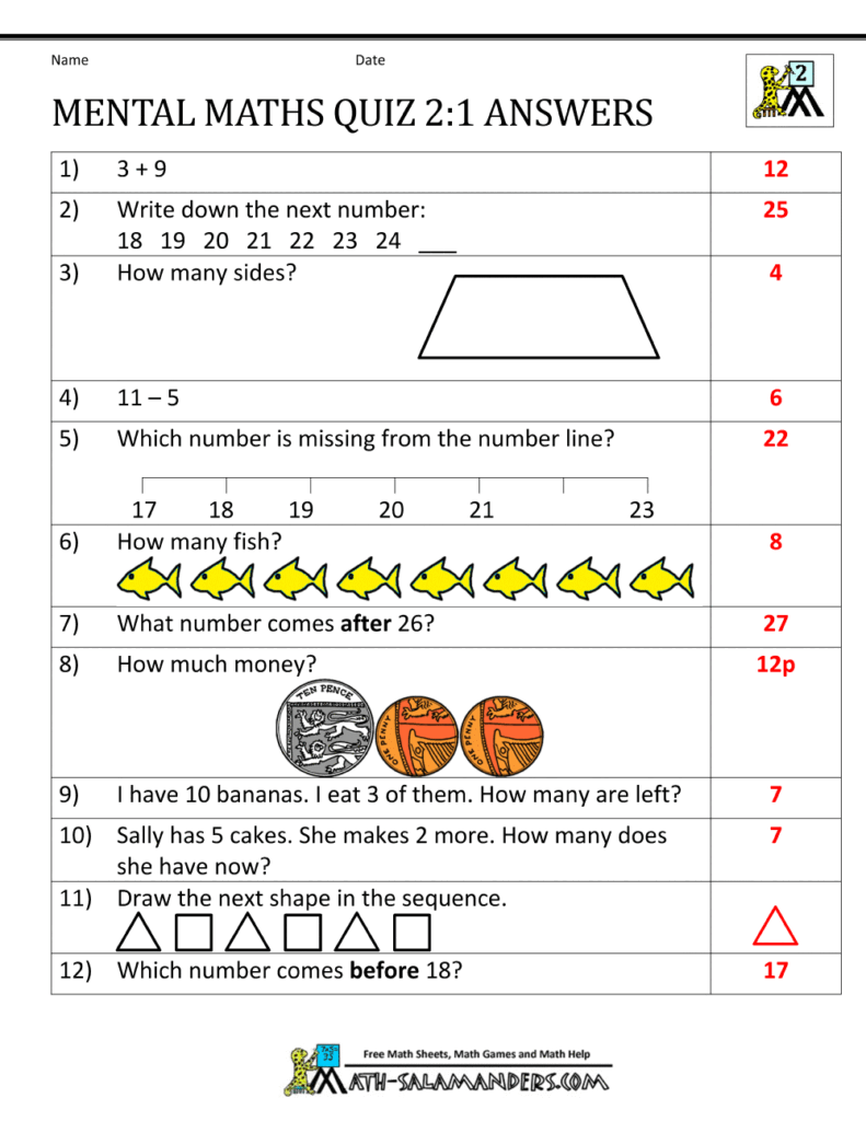 Printable Mental Maths Year 2 Worksheets – Worksheets Library Printable Mental Maths Year 2 Worksheets - Worksheets Library