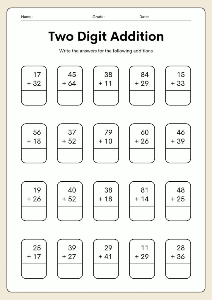 Printable Year 2 Maths Worksheets