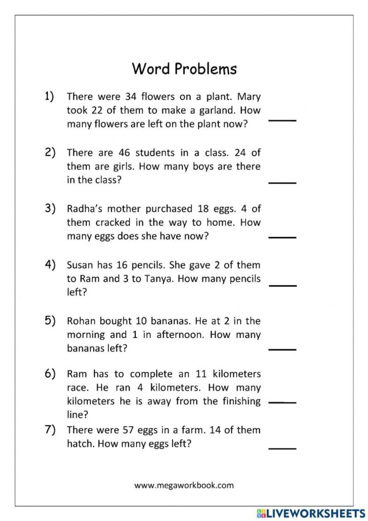 Problem Solve Maths Grade 1 worksheet – Worksheets Library Problem Solve Maths Grade 1 worksheet - Worksheets Library