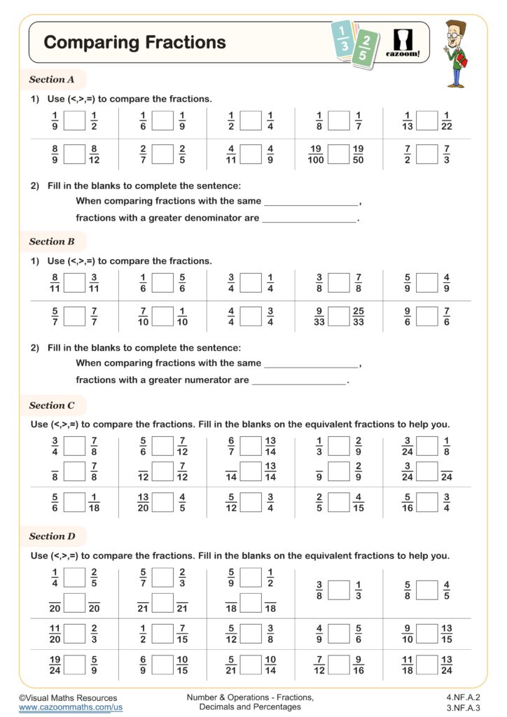 Q2 7 Math Worksheets for 4th Graders