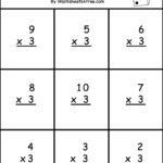 Simple Multiplication Worksheet For Kindergarten