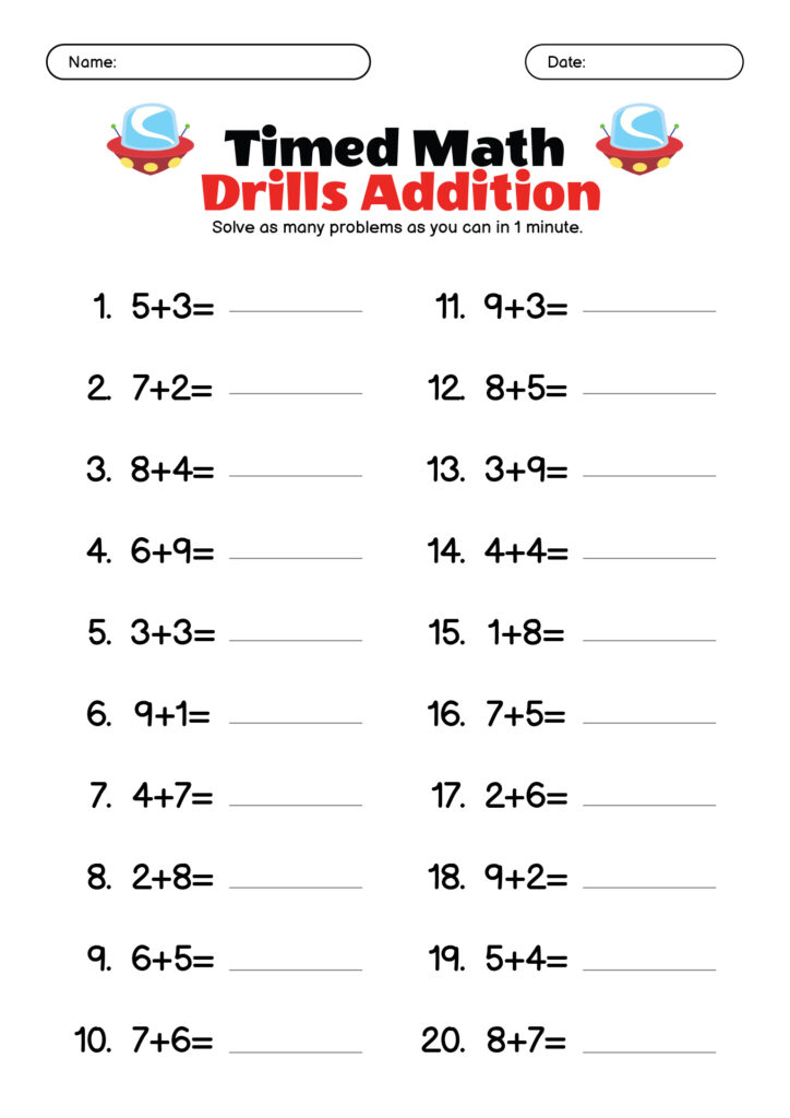 Sites for Free Worksheets Like Math-drills