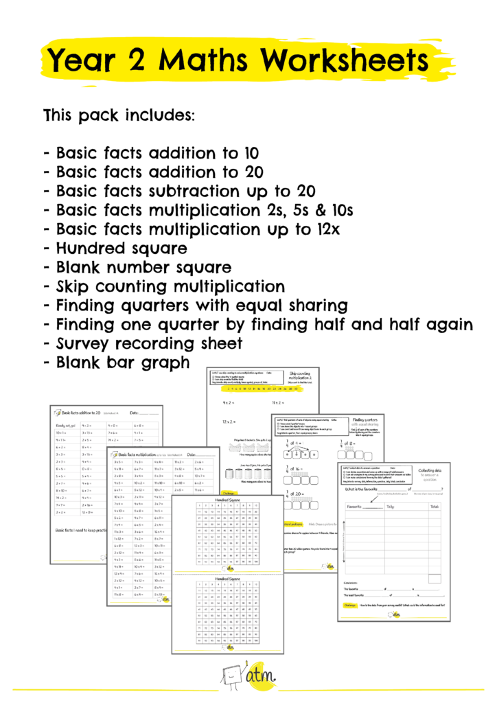 Snappy Maths Worksheets Year 2 – Comprehensive Pack Free printable Snappy Maths Worksheets Year 2 featuring addition, subtraction, and multiplication exercises