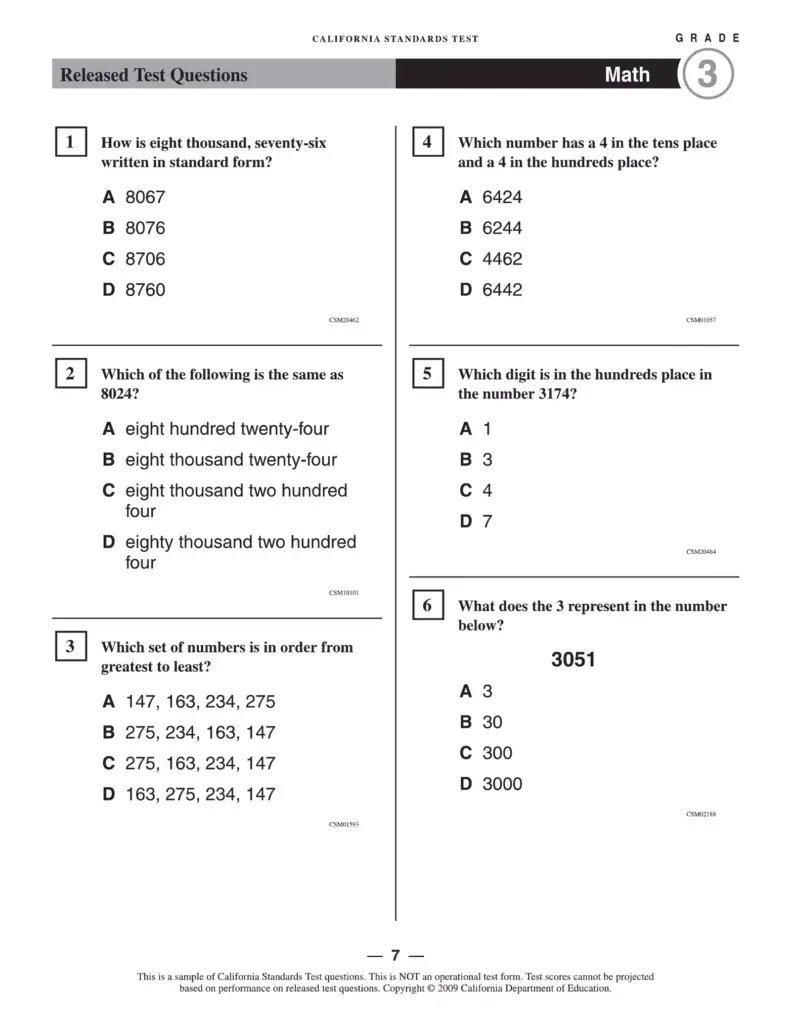 SOLUTION: Grade 3 and 4 Math Test 6 Questions and Answers – Studypool … SOLUTION: Grade 3 and 4 Math Test 6 Questions and Answers - Studypool ...