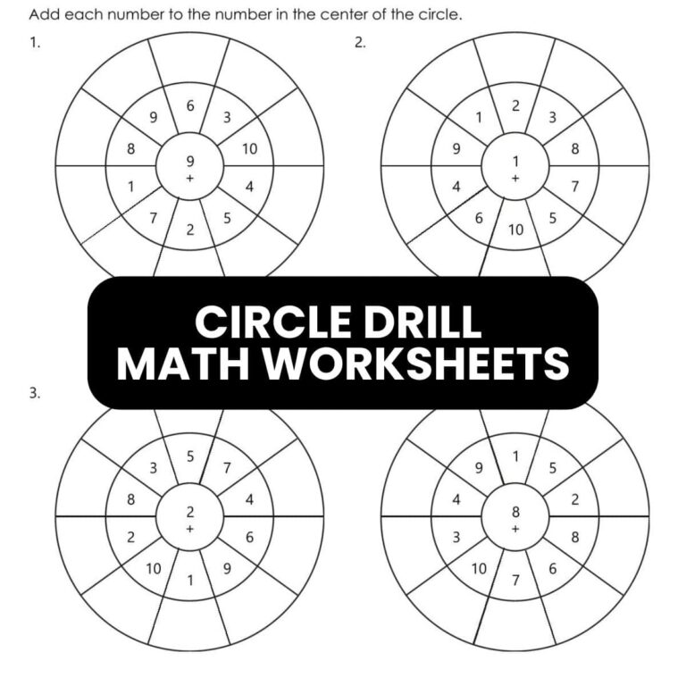 Free printable circle drill math worksheets for Solve Joke Math Worksheets Drills 3rd Grade