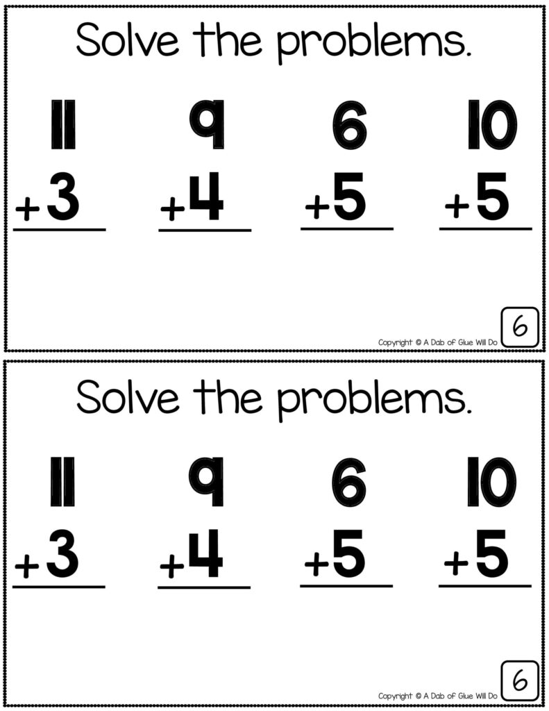 Solving Everyday Math Problems Worksheets