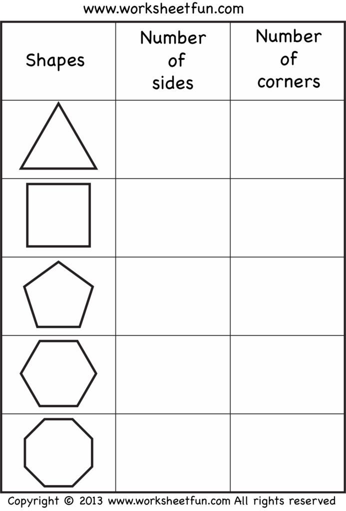 Teacher’s Corner Math Worksheets