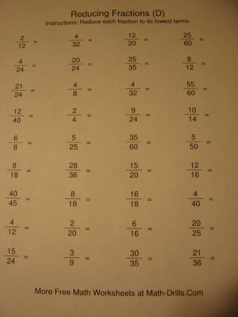 The Math Worksheet Site Answers