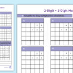 Two Digit By Two Digit Multiplication Worksheet