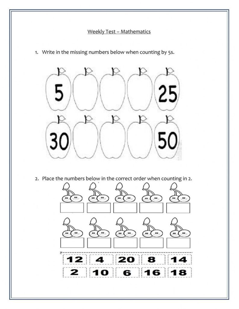 Weekly Test – M… | Math Worksheets | 458933 Weekly Test - M… | Math Worksheets | 458933