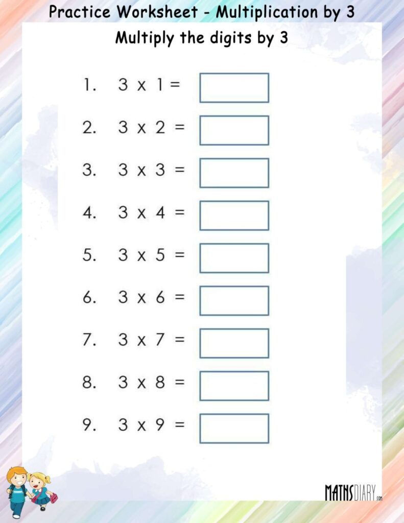 Worksheet On Multiplication For Class 3 - Multiplication – Grade 3 Math Worksheets