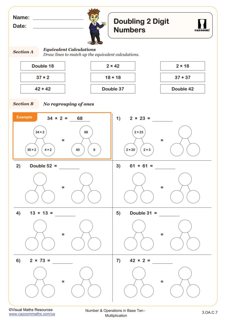 Year 2 Maths Revision Worksheets